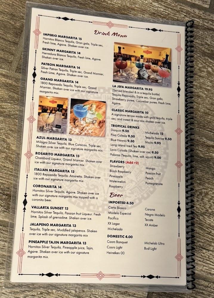Imperio Azteca Menu image 4